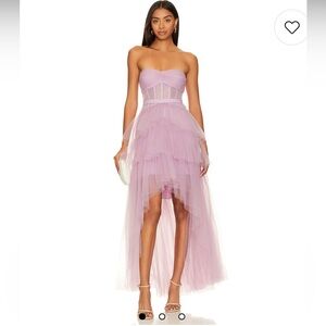 Ruffled High Low Gown in Mulberry
BCBGMAXAZRIA 4
